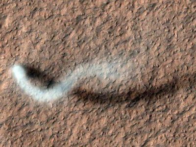 ثبت تصویر گرد و غبار شیطانی در مریخ