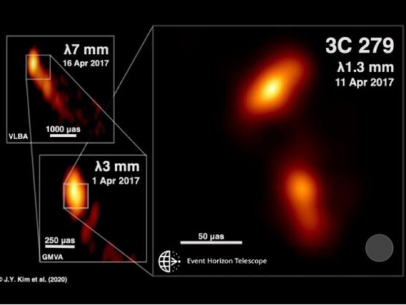 تصویر خروج جت پلاسما از سیاهچاله ثبت شد