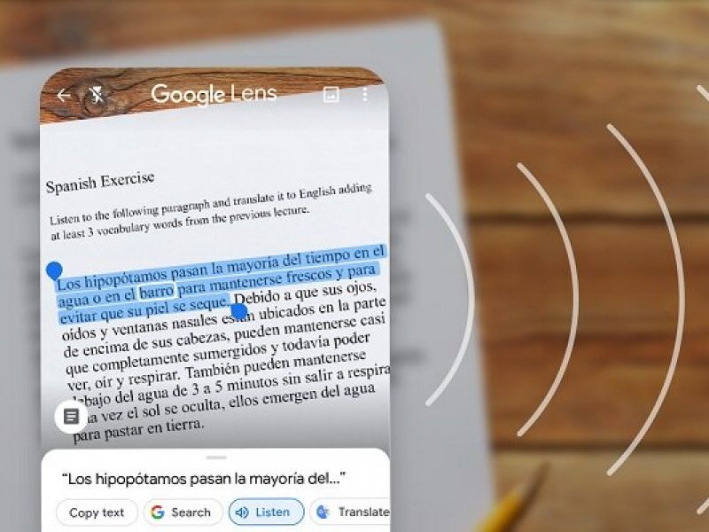 انتقال متن‌های فیزیکی به رایانه با گوگل لنز