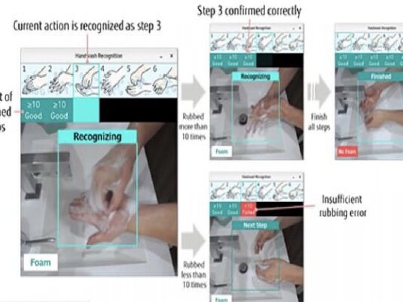 هوش مصنوعی دست شستن افراد را بررسی می کند